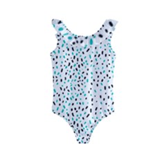 Seamless Texture Fill Polka Dots Kids  Frill Swimsuit by HermanTelo