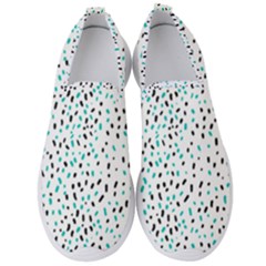 Seamless Texture Fill Polka Dots Men s Slip On Sneakers