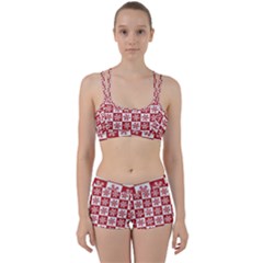 Snowflake Red White Perfect Fit Gym Set