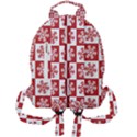 Snowflake Red White Mini Full Print Backpack View2