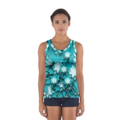 Stars Christmas Ice 3d Sport Tank Top  by HermanTelo