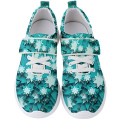 Stars Christmas Ice 3d Men s Velcro Strap Shoes by HermanTelo