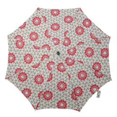 Stamping Pattern Red Hook Handle Umbrellas (large)