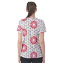 Stamping Pattern Red Women s Cotton Tee View2