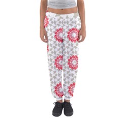 Stamping Pattern Red Women s Jogger Sweatpants