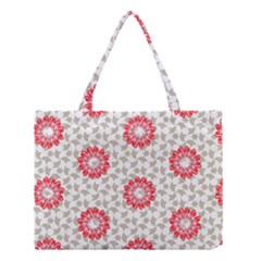 Stamping Pattern Red Medium Tote Bag by HermanTelo