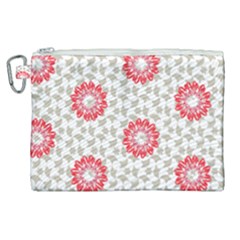 Stamping Pattern Red Canvas Cosmetic Bag (xl) by HermanTelo