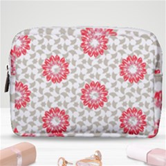 Stamping Pattern Red Make Up Pouch (medium) by HermanTelo