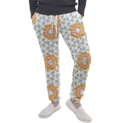 Stamping Pattern Yellow Men s Jogger Sweatpants