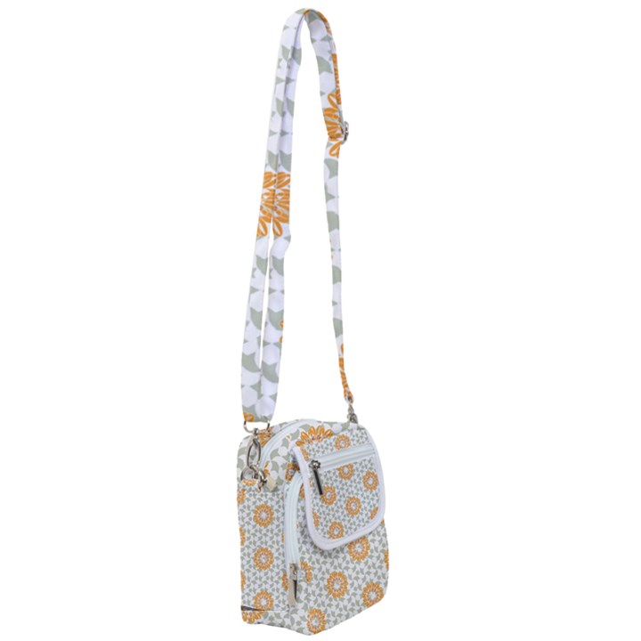 Stamping Pattern Yellow Shoulder Strap Belt Bag