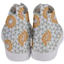 Stamping Pattern Yellow Women s Mid-Top Canvas Sneakers View4