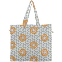 Stamping Pattern Yellow Canvas Travel Bag