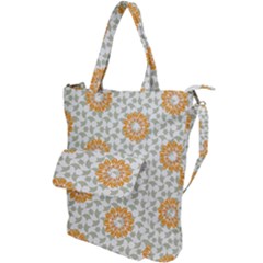 Stamping Pattern Yellow Shoulder Tote Bag by HermanTelo