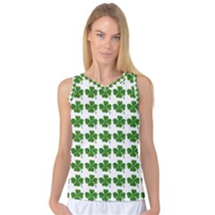 Shamrocks Clover Green Leaf Women s Basketball Tank Top