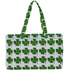 Shamrocks Clover Green Leaf Canvas Work Bag by HermanTelo