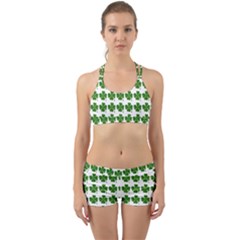 Shamrocks Clover Green Leaf Back Web Gym Set by HermanTelo