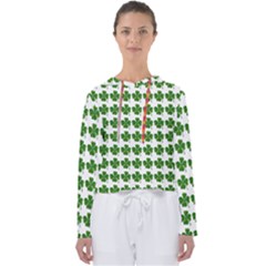 Shamrocks Clover Green Leaf Women s Slouchy Sweat