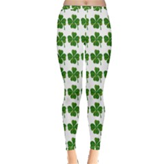 Shamrocks Clover Green Leaf Inside Out Leggings