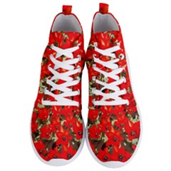 Columbus Commons Red Tulips Men s Lightweight High Top Sneakers by Riverwoman