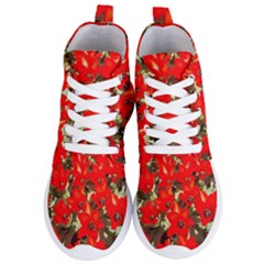 Columbus Commons Red Tulips Women s Lightweight High Top Sneakers by Riverwoman