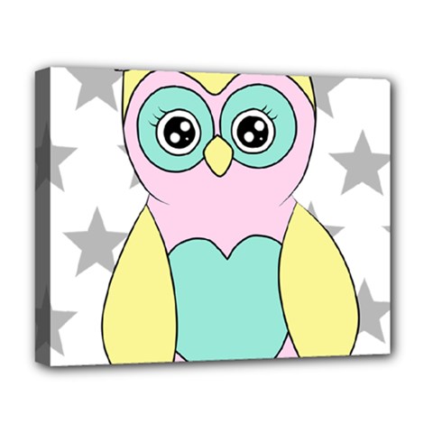 Sowa Child Owls Animals Deluxe Canvas 20  X 16  (stretched) by Sapixe