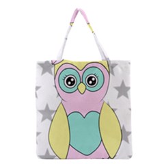 Sowa Child Owls Animals Grocery Tote Bag by Sapixe