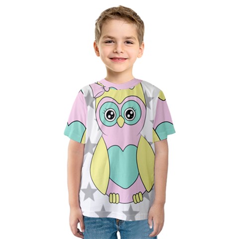 Sowa Child Owls Animals Kids  Sport Mesh Tee by Sapixe