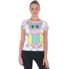 Sowa Child Owls Animals Short Sleeve Sports Top  by Sapixe