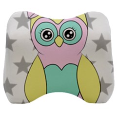 Sowa Child Owls Animals Velour Head Support Cushion by Sapixe