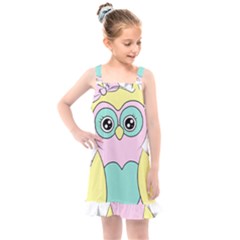 Sowa Child Owls Animals Kids  Overall Dress by Sapixe