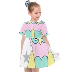 Sowa Child Owls Animals Kids  Sailor Dress by Sapixe