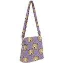 Corgi Pattern Zipper Messenger Bag View1