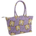 Corgi Pattern Canvas Shoulder Bag View2