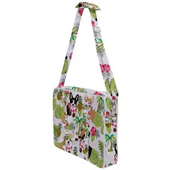 Corgis Hula Pattern Cross Body Office Bag