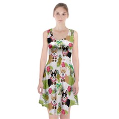 Corgis Hula Pattern Racerback Midi Dress by Sapixe