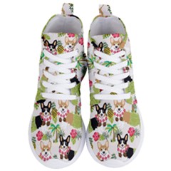 Corgis Hula Pattern Women s Lightweight High Top Sneakers by Sapixe