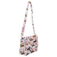 Corgis Corgi Pattern Shoulder Bag With Back Zipper by Sapixe