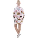 Corgis Corgi Pattern Women s Long Sleeve Casual Dress View2