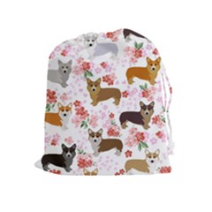 Corgis Corgi Pattern Drawstring Pouch (xl) by Sapixe