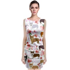 Corgis Corgi Pattern Classic Sleeveless Midi Dress by Sapixe