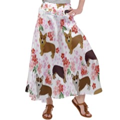 Corgis Corgi Pattern Satin Palazzo Pants by Sapixe