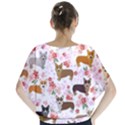 Corgis Corgi Pattern Batwing Chiffon Blouse View2