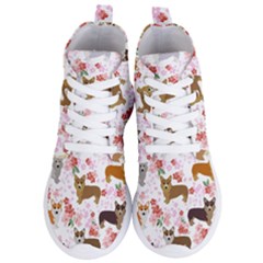 Corgis Corgi Pattern Women s Lightweight High Top Sneakers by Sapixe