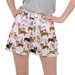 Corgis Corgi Pattern Ripstop Shorts by Sapixe