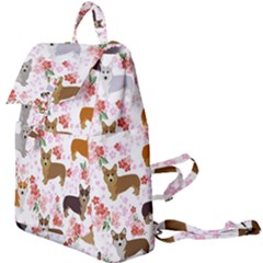 Corgis Corgi Pattern Buckle Everyday Backpack by Sapixe