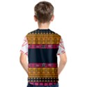 Diamond Red Black Pink Orange African Print Kids  Cotton Tee View2