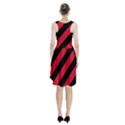 Red Black Stripes Racerback Midi Dress View2