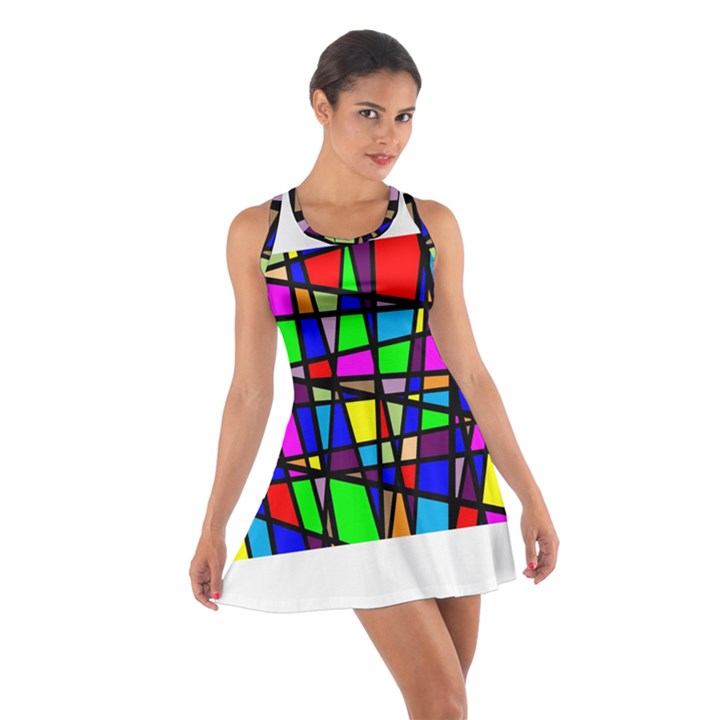 Mosaic Cotton Racerback Dress