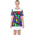 Mosaic Sixties Short Sleeve Mini Dress View1