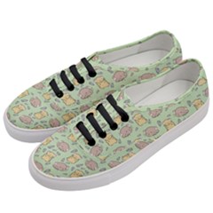 Hamster Pattern Women s Classic Low Top Sneakers by Sapixe